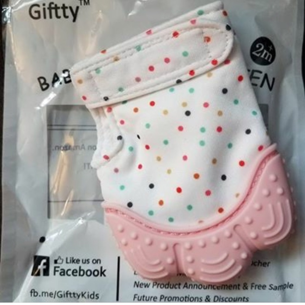 Teething mitten
